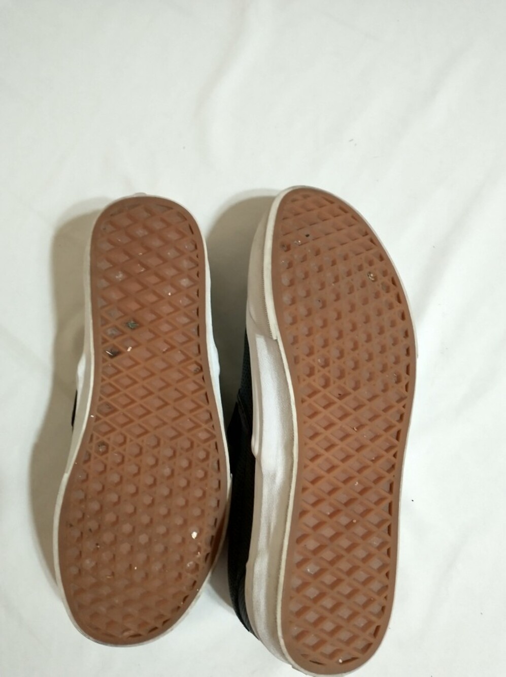 Vans Black Perforated Leather Slip-On Sneakers - Picture 8 of 9